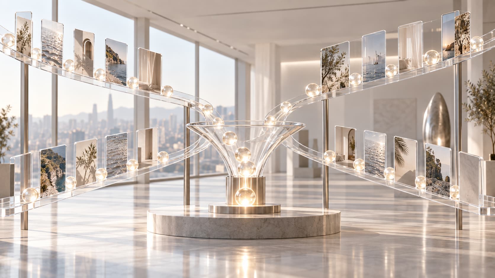 Conceptual content system connecting social media attention, engagement and conversion